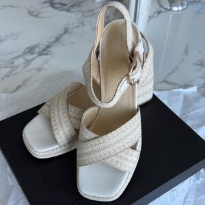 Marc Fisher Women's Cream Sandals